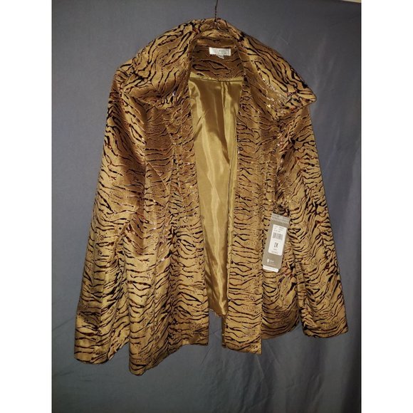 Animal Print Jacket NWT by Erin London 1X - Picture 1 of 3